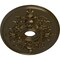 Ekena Millwork Alexa Ceiling Medallion (Canopies up to 5 5/8"), 30 3/4"W x 21 1/4"H x 3 7/8"ID x 1 5/8"P, Brass CM21X30ALBRS - alternate 5